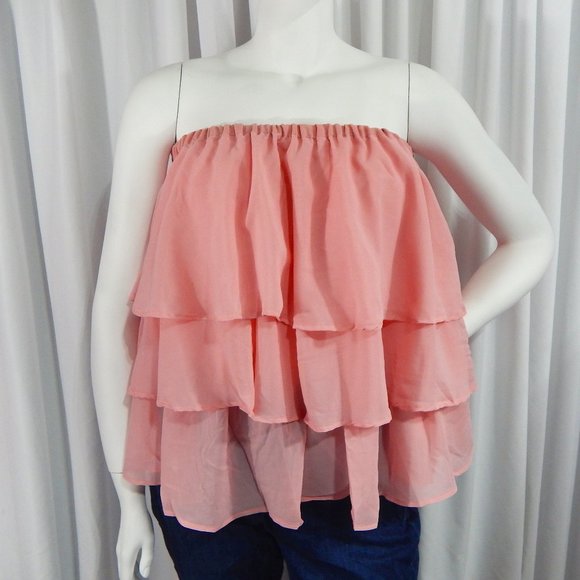 Ashley Stewart Tops - NWOT Ruffle Bandau Dressy Blouse Size 14/16